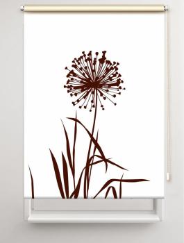 Rollo Allium 24 blanco coffee, Rollo, Motivrollo, Rollo mit Druck, Fotorollo, bedrucktes Rollo, Fensterrollo,verdunkelndes Rollo, Sonnenschutz Rollo